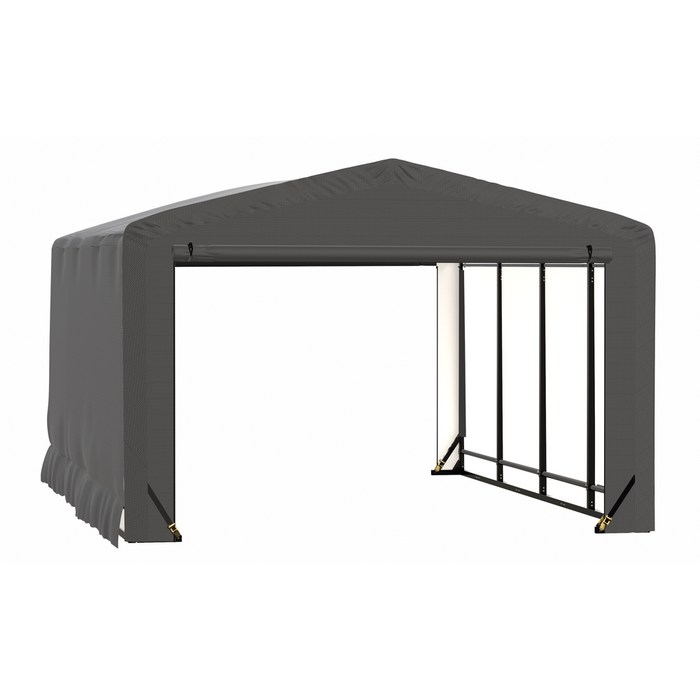Shelterlogic Sheltertube Wind And Snow-Load Rated Garage, 12 x 18 x 8 Ft.