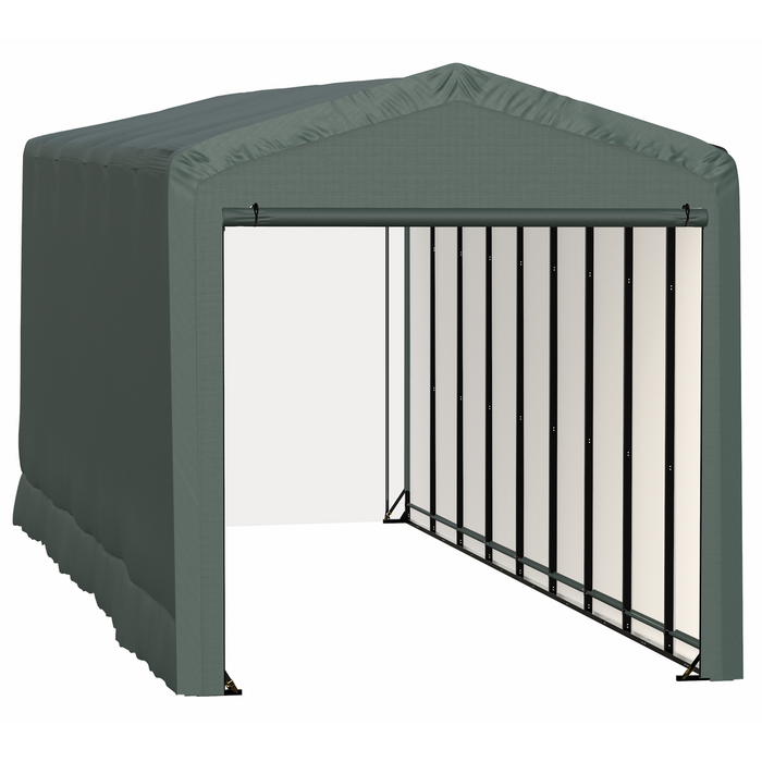Shelterlogic Sheltertube Wind And Snow-Load Rated Garage, 14 x 40 x 16 Ft.