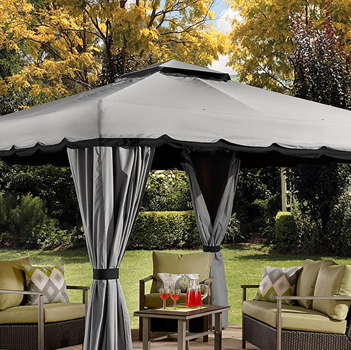 Sojag Roma Gazebo In Grey/Black
