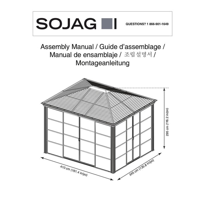 Sojag Striano Aluminum/Steel Screenhouse
