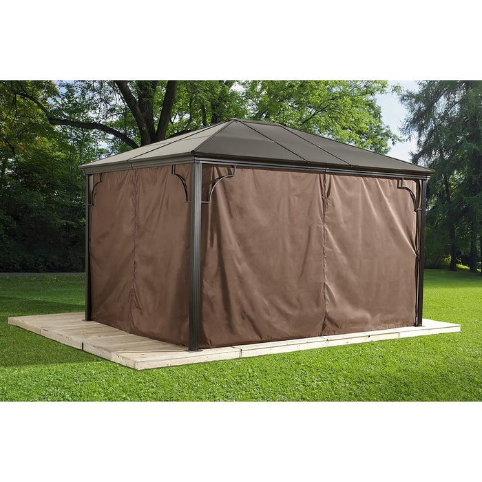 Sojag Sumatra Brown Curtains 10 x 12 Ft.