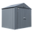 Arrow Elite Steel Shed 8 x 6 Ft. In Anthracite