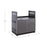 Newage Products Outdoor Kitchen Aluminum Slate Grey Glass  33" Gas Grill Cabinet