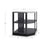 Newage Products Outdoor Kitchen Cabinets Aluminum Slate Grey Glass 90° Corner Shelf