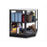 Newage Products Outdoor Kitchen Cabinets Aluminum Slate Grey Glass 90° Corner Shelf
