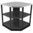 Newage Products Outdoor Kitchen Cabinets Aluminum Slate Grey Glass 90° Corner Shelf