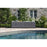 Newage Outdoor Kitchen Cabinets Slate Gray Aluminum 4-Piece Set With Bar Cabinet And 96" Countertop