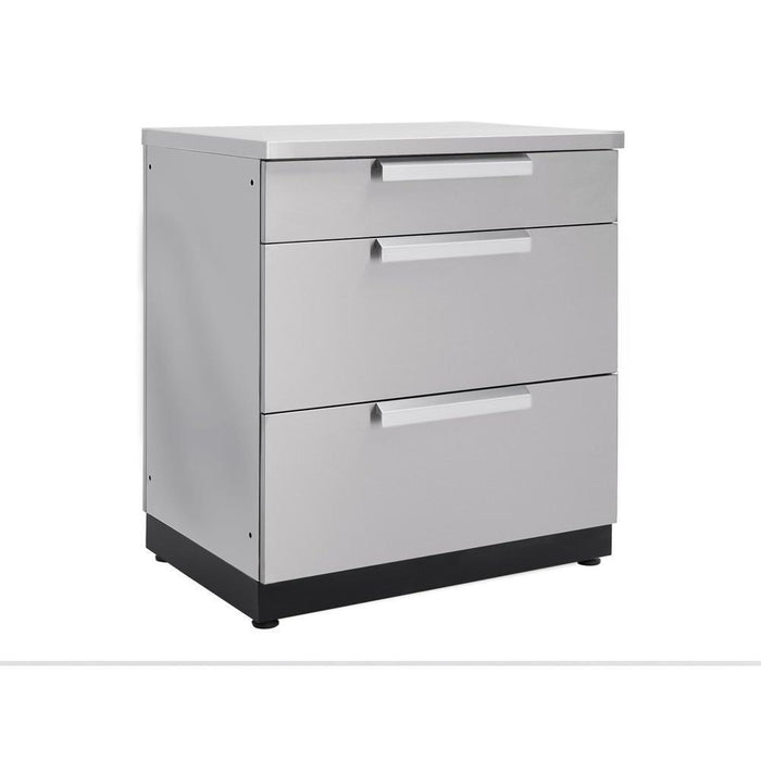 Newage Products Outdoor Kitchen Cabinets Stainless Steel 32" 3-Drawer Cabinet