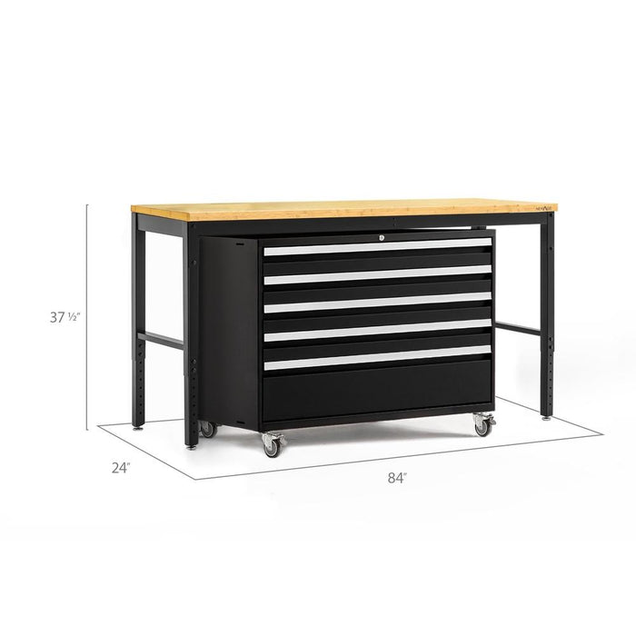 Newage Products Pro 3.0 Series Black 42" Tool Cabinet And Workbench
