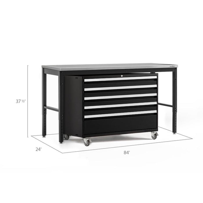 Newage Products Pro 3.0 Series Black 42" Tool Cabinet And Workbench