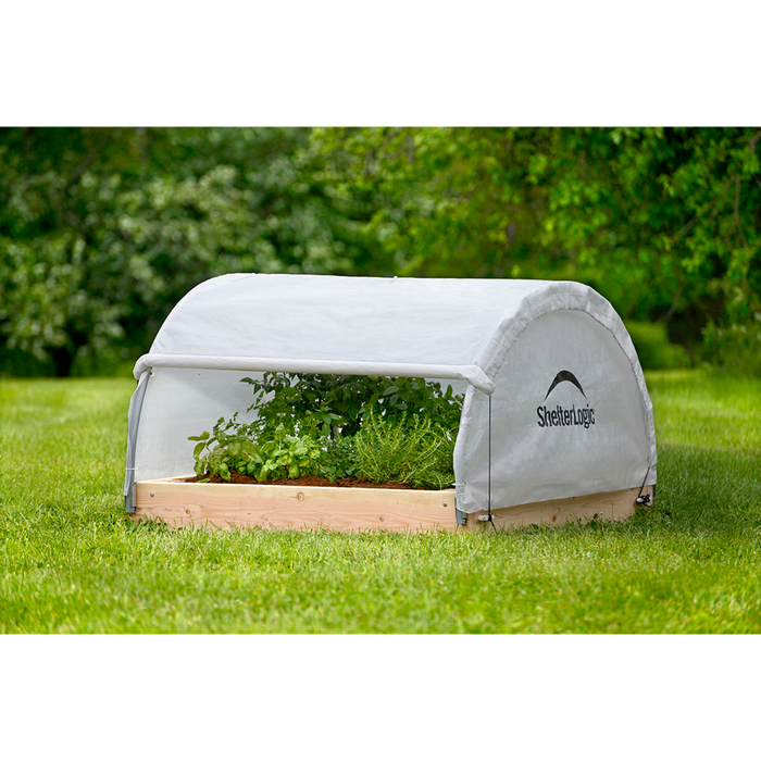 Shelterlogic Growit Raised Garden Bed Roundtop Greenhouse 4 x 4 Ft.