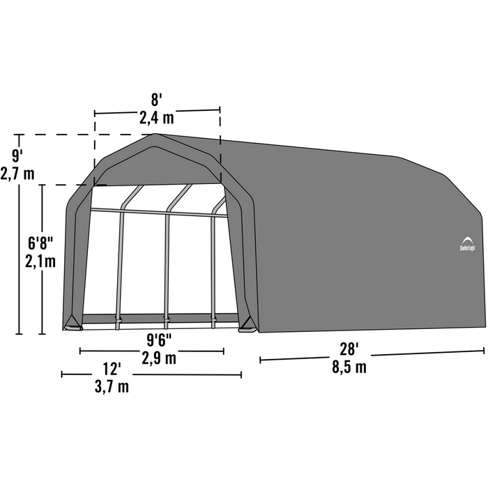 Shelterlogic Sheltercoat Barn Style Garage (All Options)