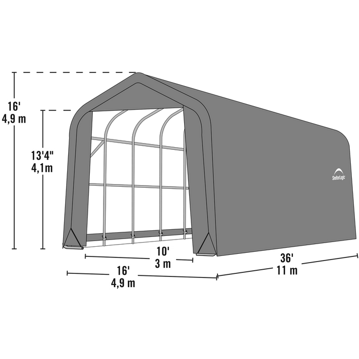 Shelterlogic Sheltercoat Garage, Peaked Style (All Options)