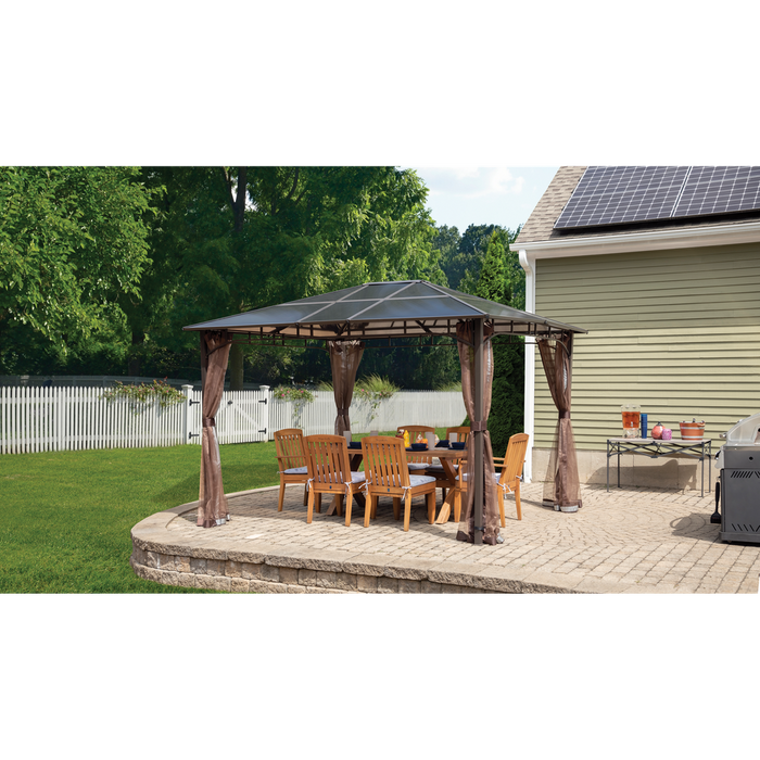Shelterlogic Sycamore Gazebo With Polycarbonate Roof 10 x 12 Ft.